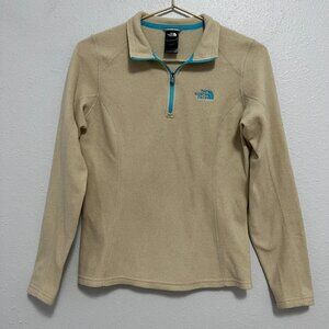 The North Face Womens Glacier 1/4 Zip Cream Fleece